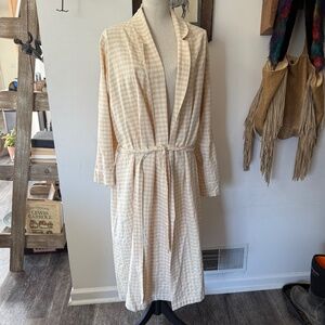 MINI GINGHAM – Cream Bathrobe from Heather Taylor